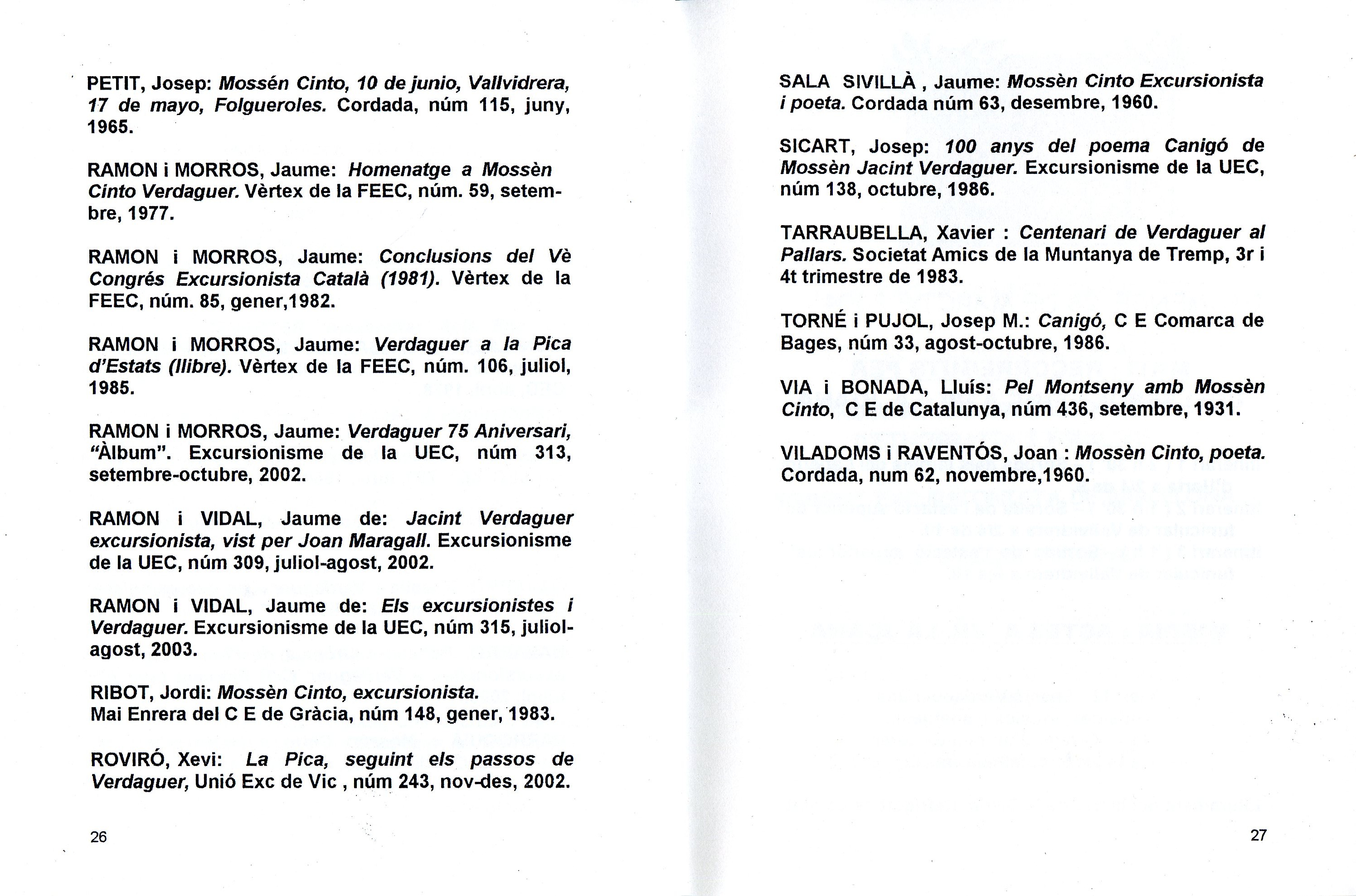 Diada de Verdaguer excursionista : Vil-la Joana - Vallvidrera : 28 de març de 2004 - Miniatura 5